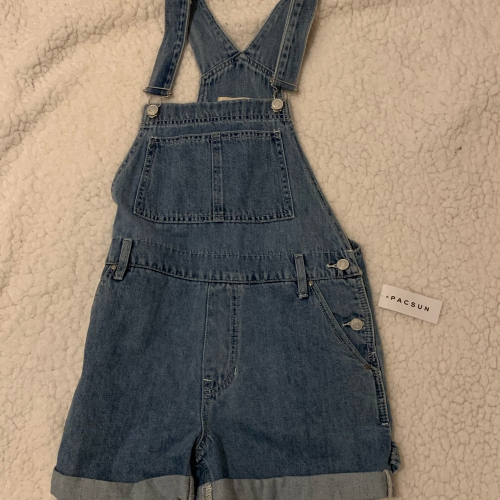Pacsun Jean Denim overall shorts